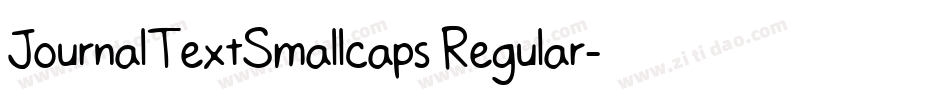 JournalTextSmallcaps Regular字体转换